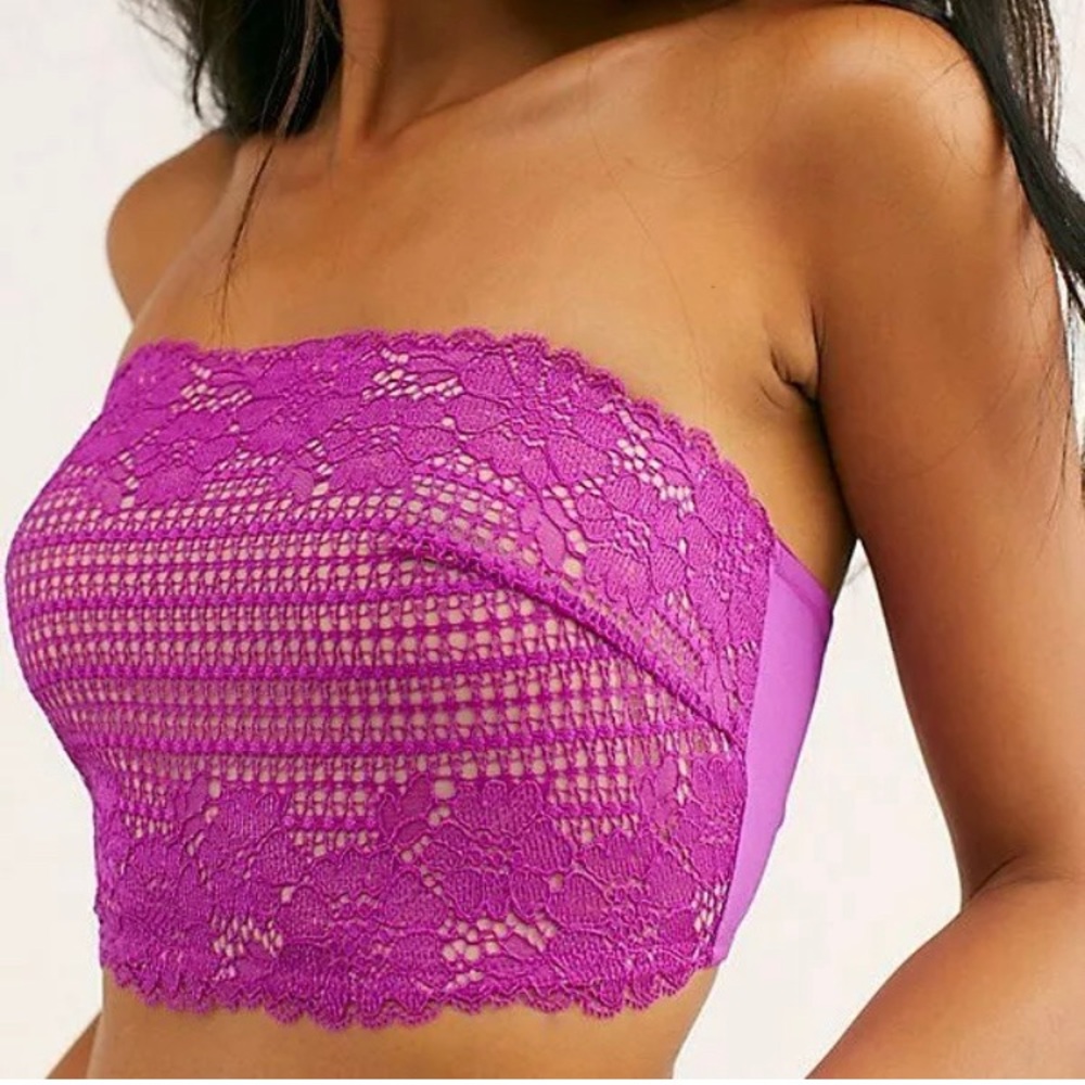 Free People Camilla Bandeau Deep Orchid - Picture 2 of 5
